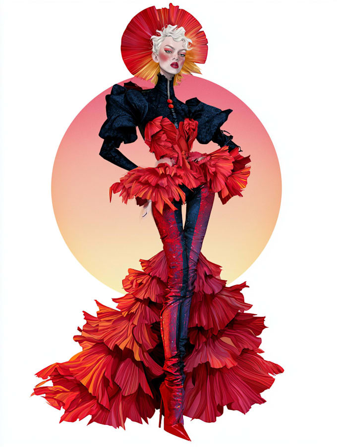 draw a fashion illustration
