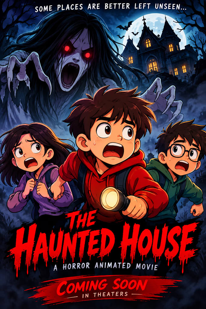 creating a cartoon style movie poster