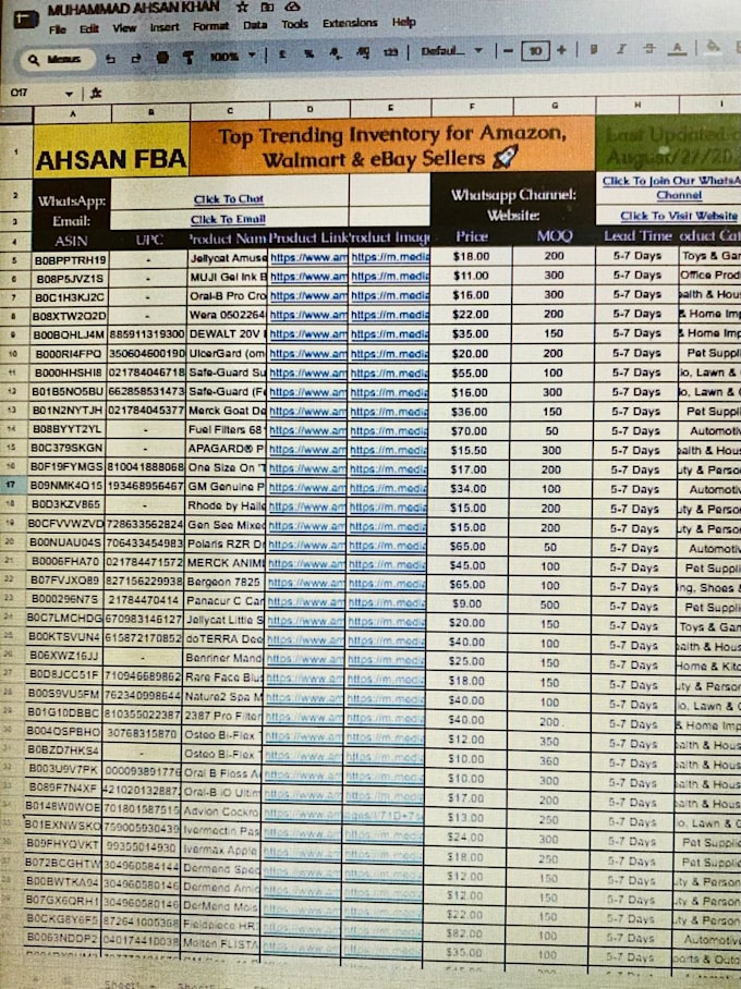 be your amazon fba online arbitrage product research