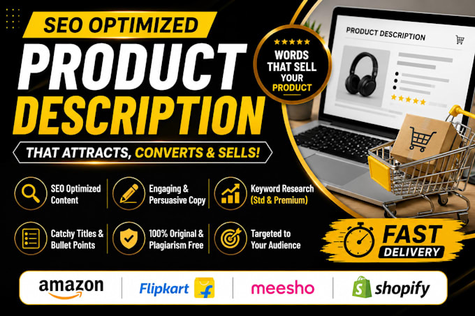 write SEO product descriptions for amazon and ecommerce