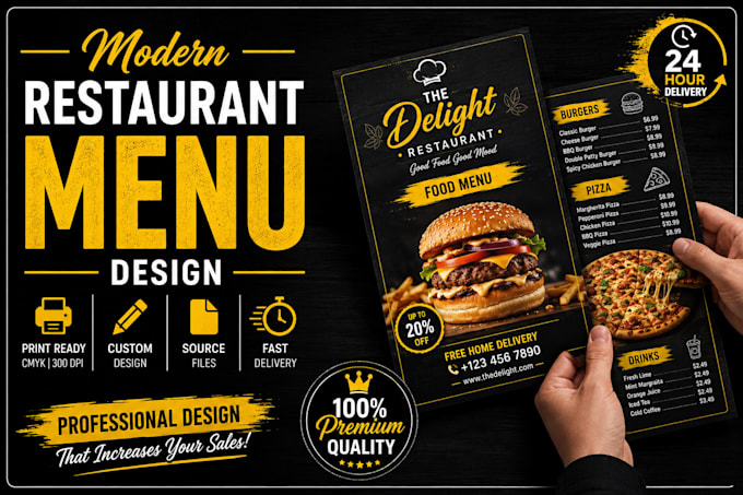 professional restaurant menu, food , cafe and digital menu