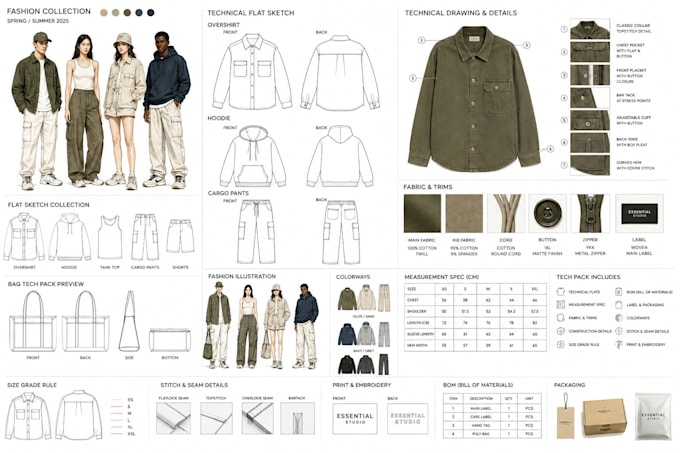 design tech pack clothing tech pack fashion tech pack tech pack designer