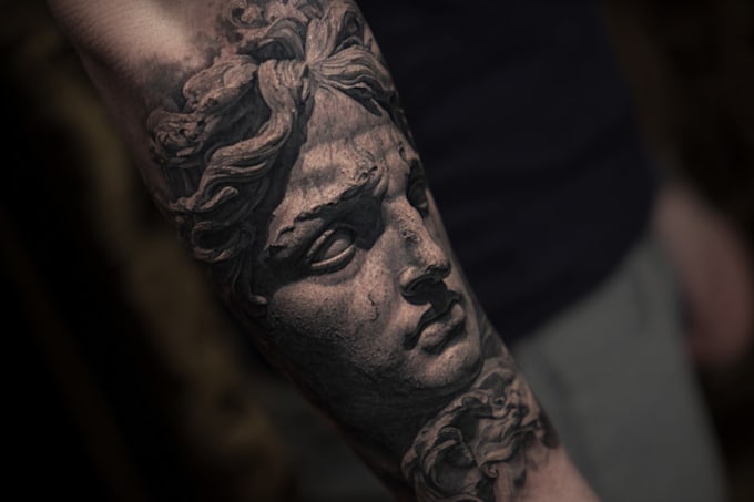 create a tattoo design of tattoo sleeve