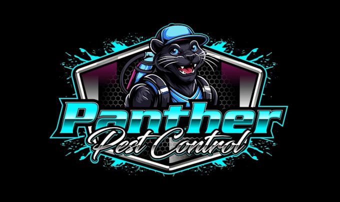 design premium panther sport mascot logo