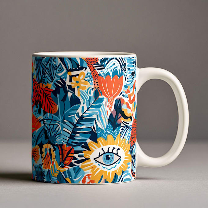do professional coffee mug design, custom mug design