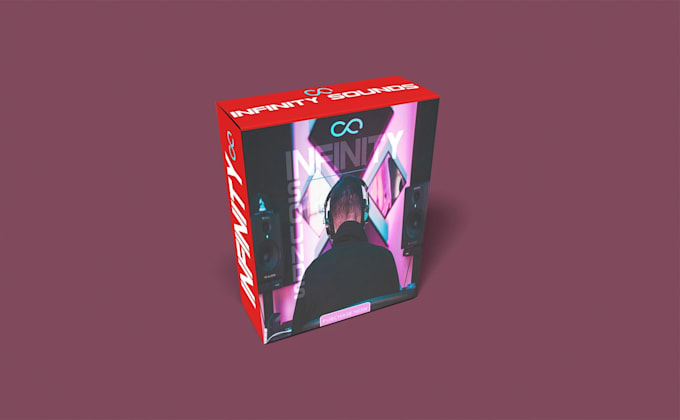 design awesome 3d sample pack box for music producers