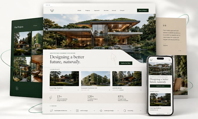 build a modern business website using ai