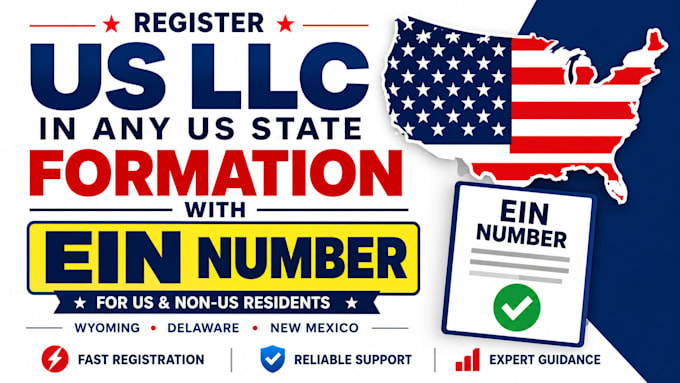 do US llc registration, llc formation and ein for US and non US residents