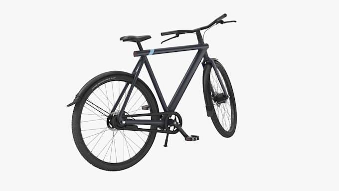 create a realistic 3d bicycle model and product visualization