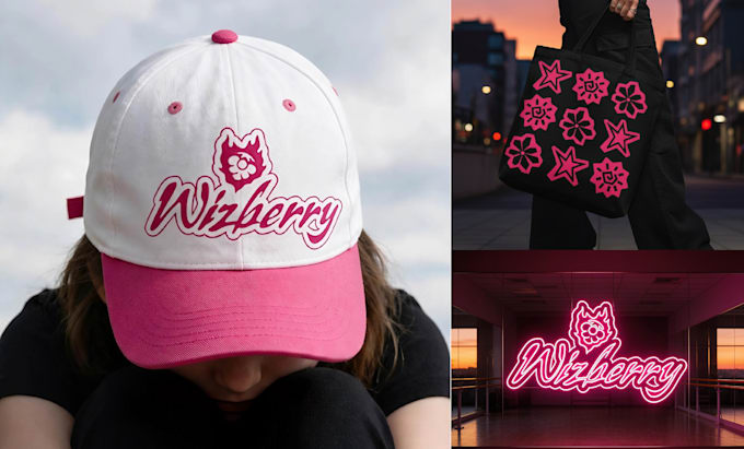 create cute, modern, and playful logo design for you