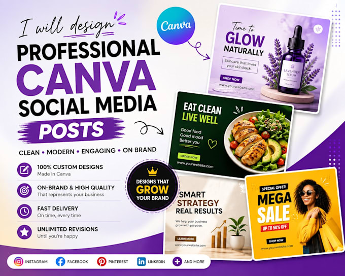 design professional canva social post