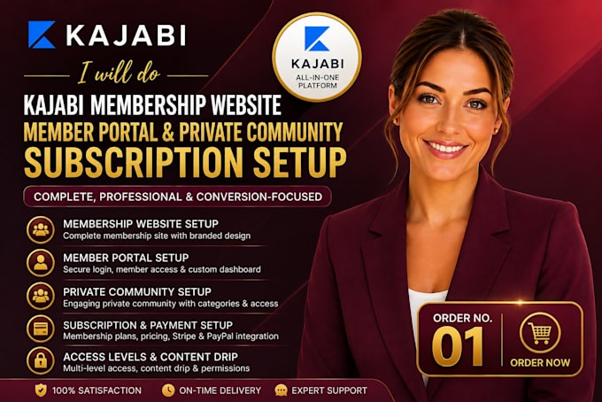 do kajabi membership website member portal private commuinity subscription setup