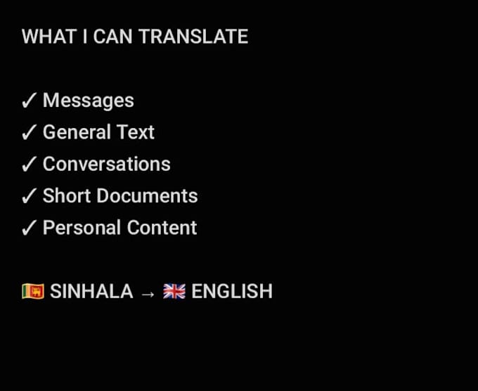 translate sinhala to english