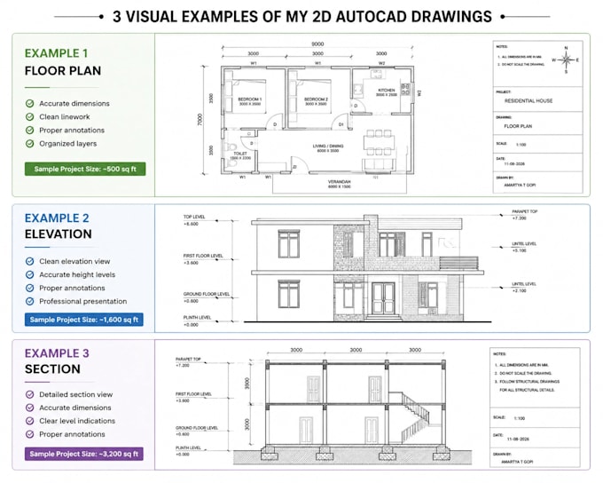 create 2d autocad drawings