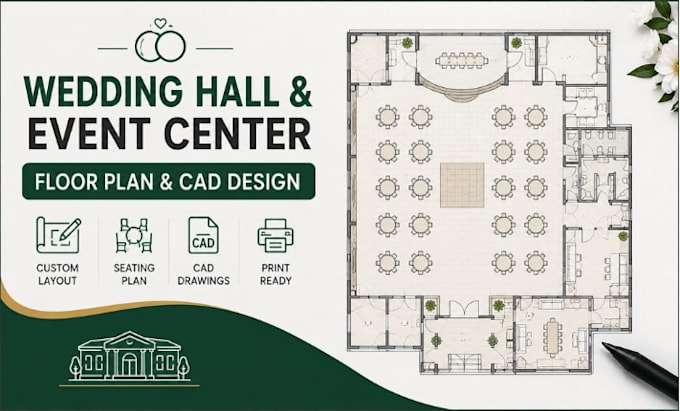 design wedding hall layout, event centre floor plan autocad drawings