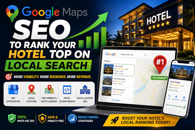 do google maps SEO to rank your hotel top on local search