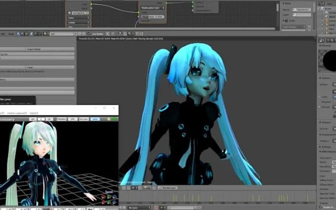edit, fix or rigging mmd pmx anime 3d character model vrchat, vrm