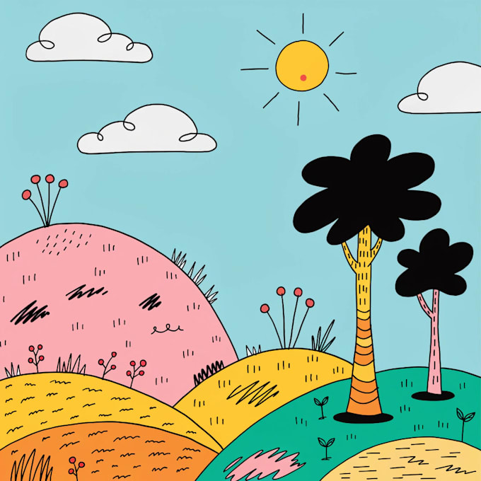 draw a background for your cartoon