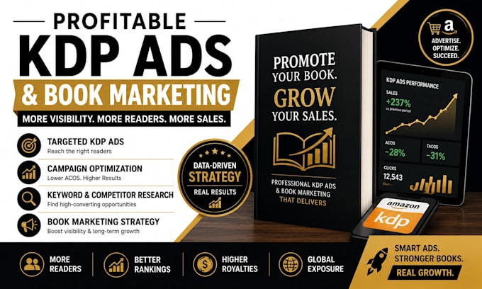 run targeted KDP ads and book marketing campaigns for your book