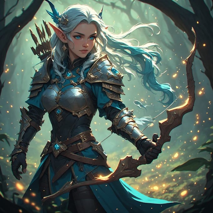 create detailed fantasy character artwork