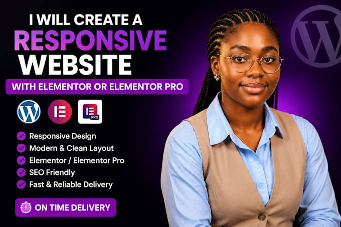 create a responsive website with elementor or elementor pro