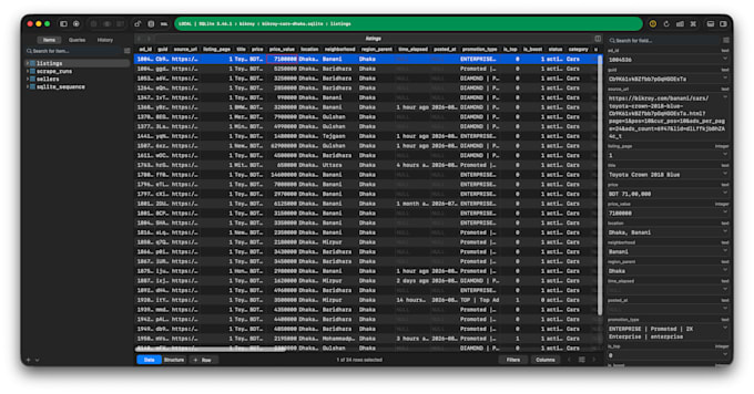 do python web scraping, data scraping, data mining