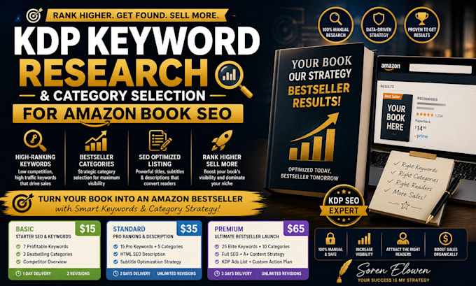 do advanced KDP keyword research and category selection for amazon book SEO
