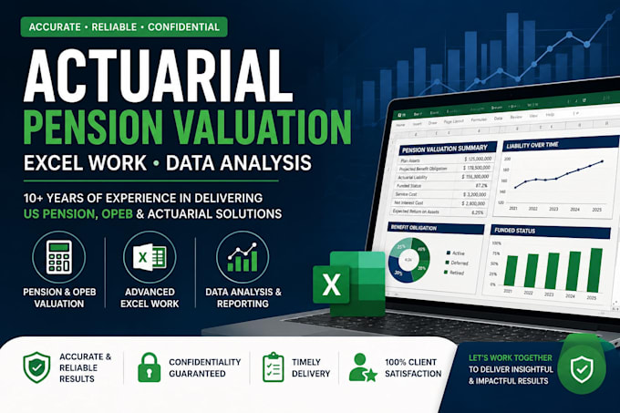 do complex actuarial data analysis, pension valuation