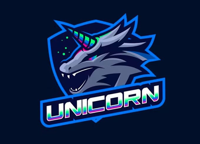 create high quality unicorn logo with free source file