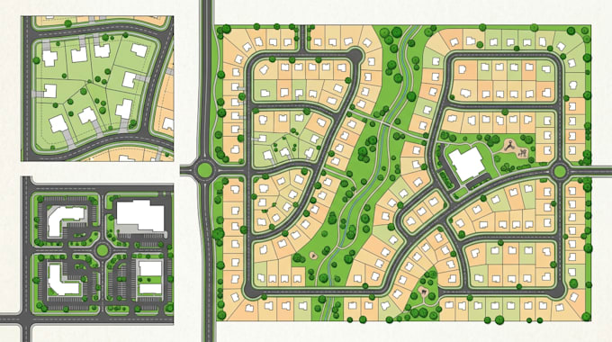 design 2d real estate property maps, site plans, subdivision and plot maps