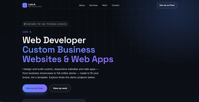 build a modern responsive website for your business