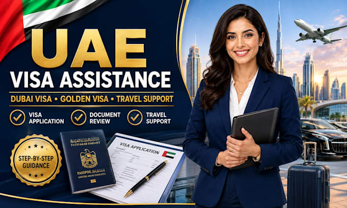 assist with uae visa application, dubai visa processing and travel support