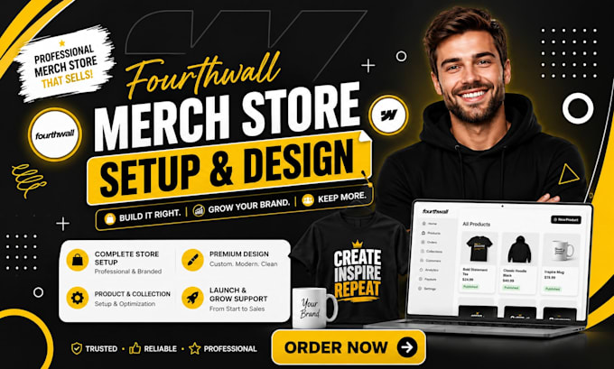 design redesign fourth wall website fourthwall merch store print on demand