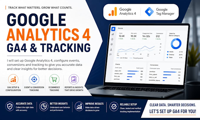 set up google analytics 4 ga4 tracking