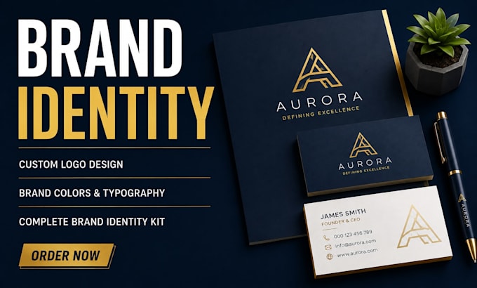 create visual brand identity for startups agencies and online brands