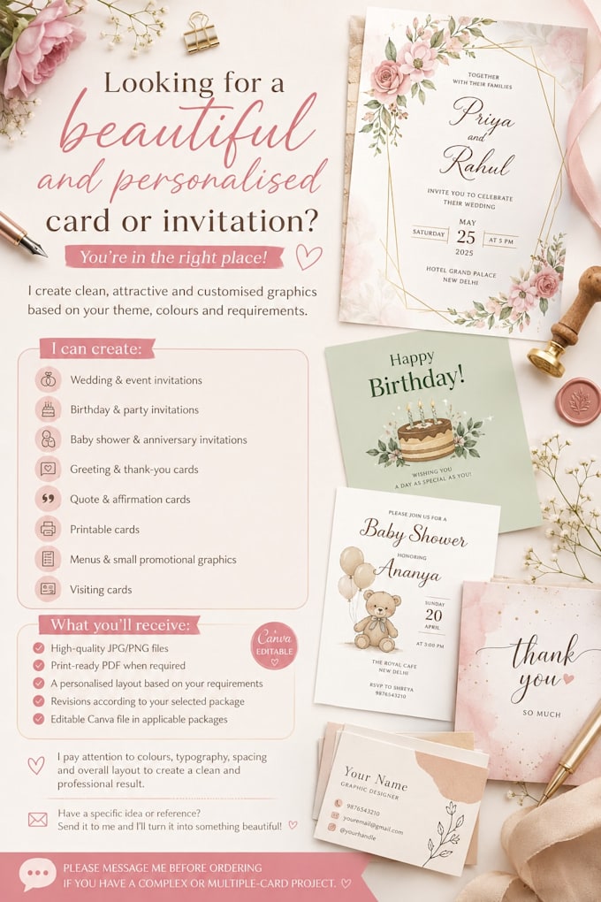 design custom cards invitations and printables
