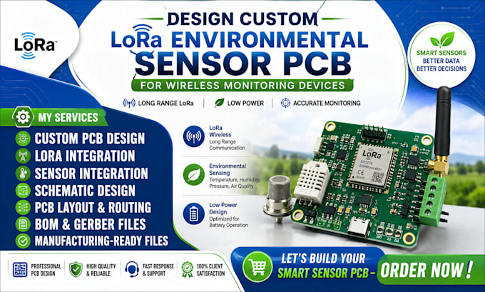 design lora environmental sensor pcb for advanced wireless monitoring