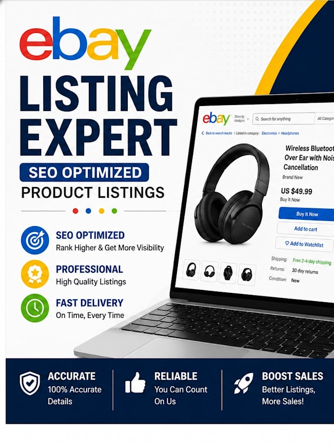 do ebay listing, ebay SEO and ebay product listing