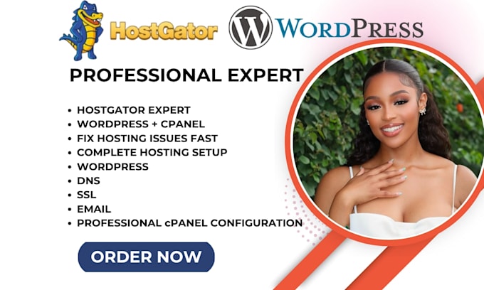 setup, fix, migrate wordpress website on hostgator, bluehost, wix cpanel hosting