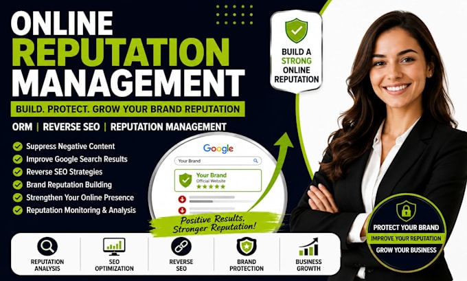 provide online reputation management, ORM and reverse SEO for brand reputation