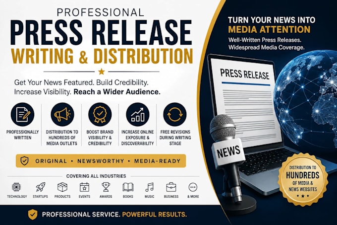 write and submit press release for pr distribution