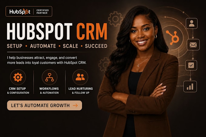 setup hubspot CRM, automation, workflows and integrations hubspot