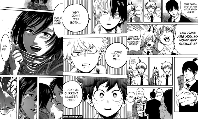 draw custom manga comic pages and webtoon art