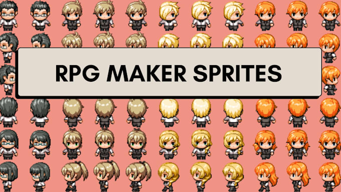 create rpg maker character sprite sheets for mv and mz