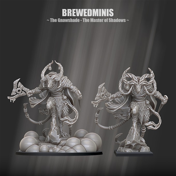 sculpt custom 3d miniatures, characters, and terrain
