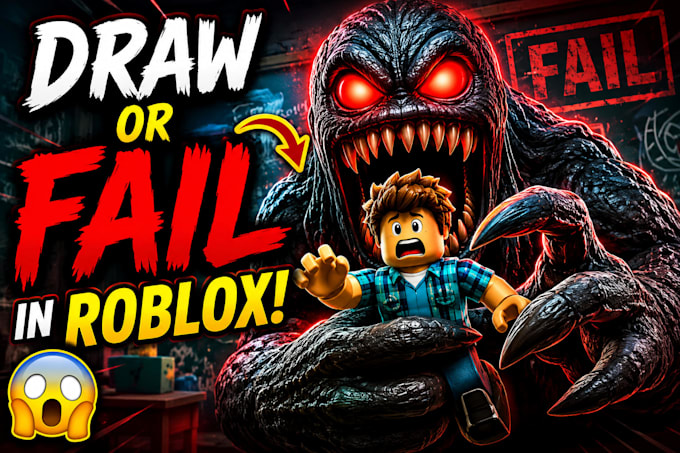 design eye catching gaming and roblox youtube thumbnails