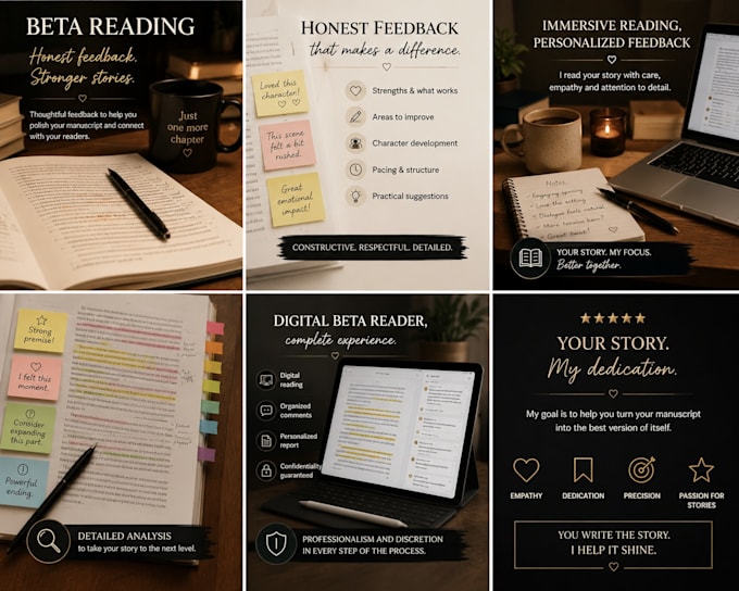 beta read your novel and provide honest feedback