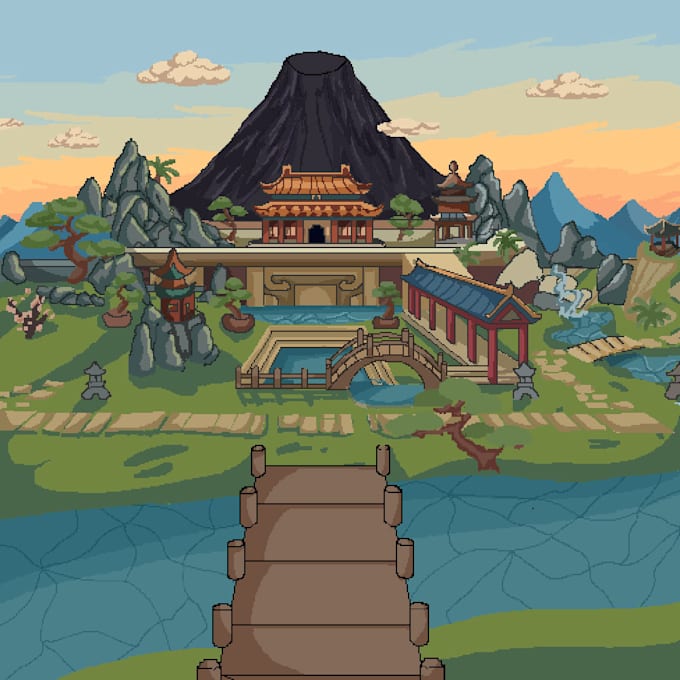make detailed animated pixel art pieces for commercial use