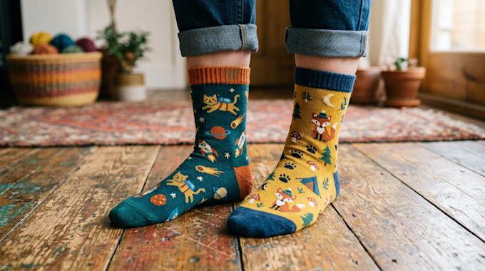 design custom and unique socks design