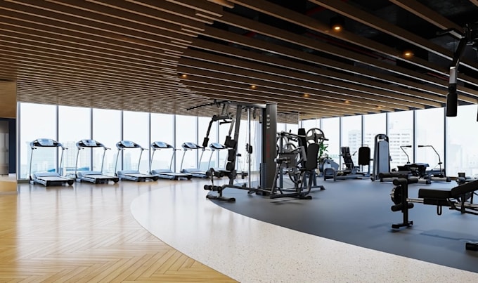 refresh 3d sport complex,yoga interior,pilates studio,gym design,cgi padel court